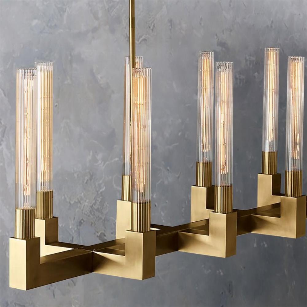 Cannele Linear Candlestick Linear Chandelier Light 67¡°