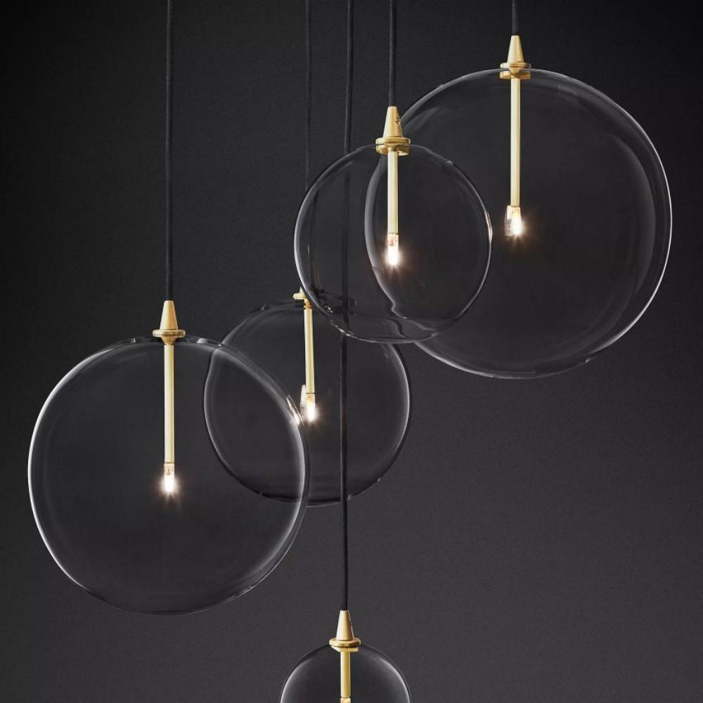 Fulcrum Glass Globe Cluster Chandelier