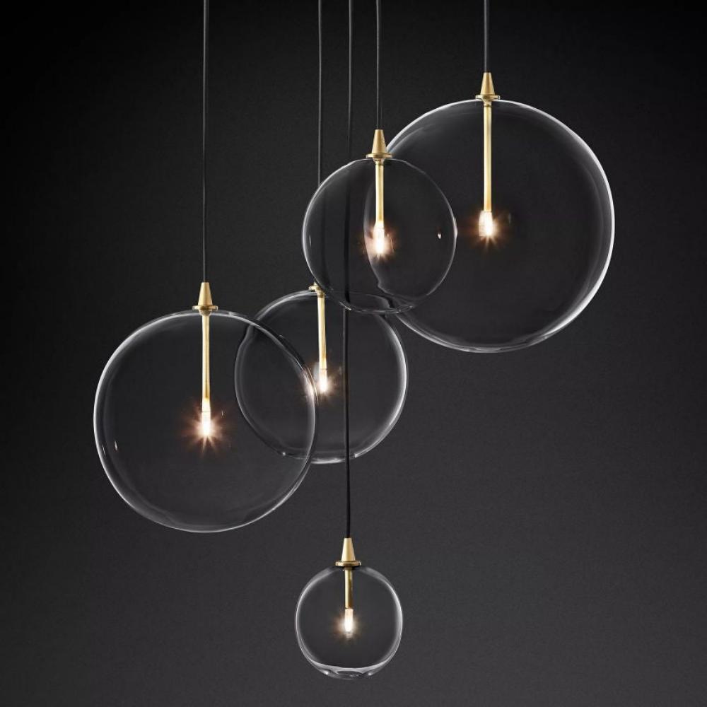 Fulcrum Glass Globe Cluster Chandelier