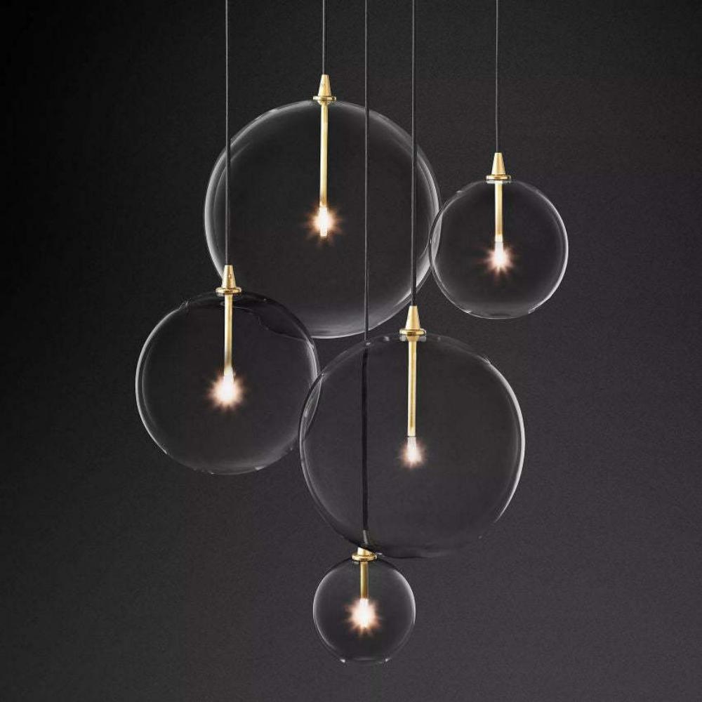 Fulcrum Glass Globe Cluster Chandelier