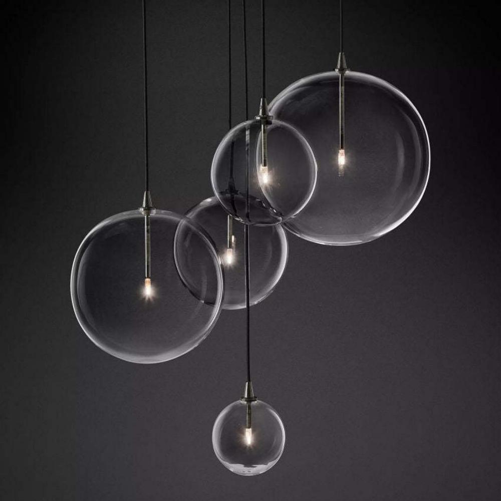 Fulcrum Glass Globe Cluster Chandelier