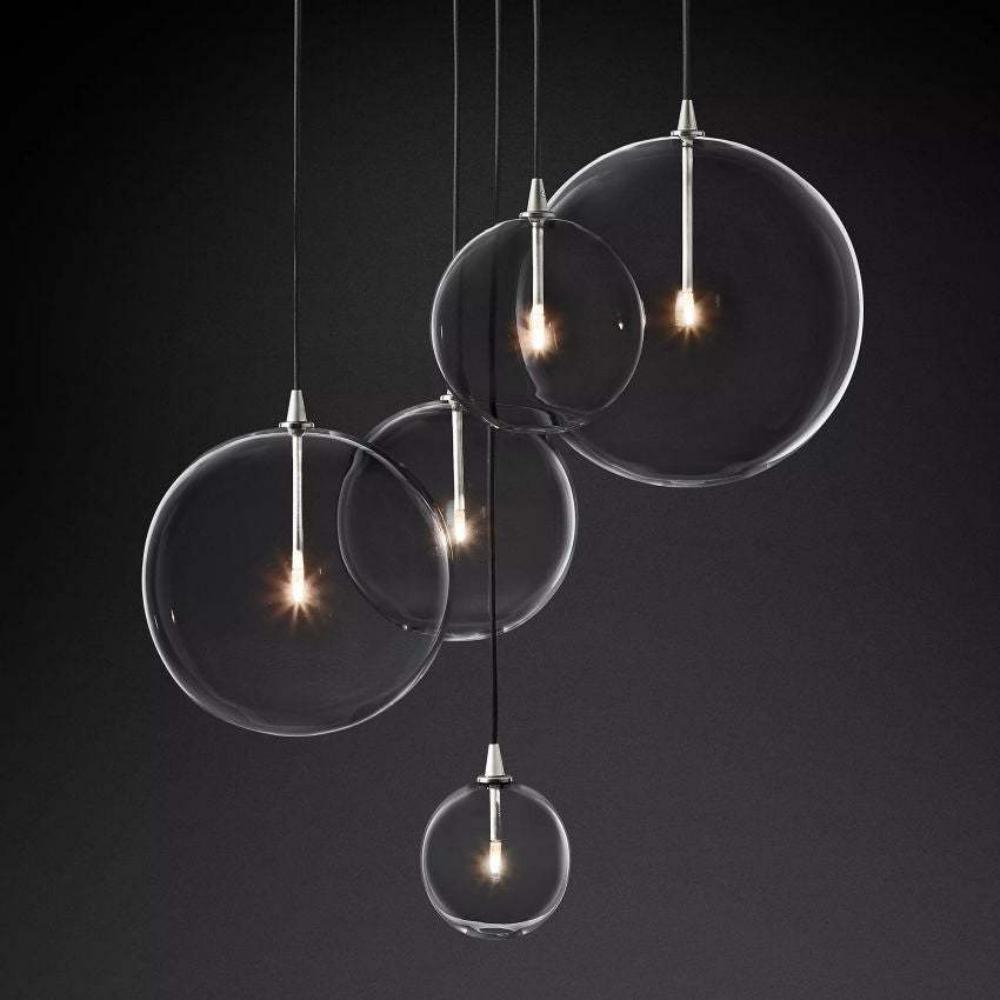 Fulcrum Glass Globe Cluster Chandelier