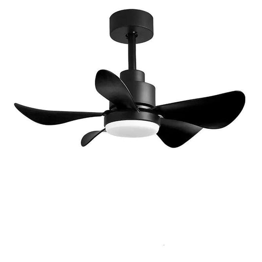 28-Inch LED Chandelier Ceiling Fan with 5 Blades, Dimmable Light & Wall Control