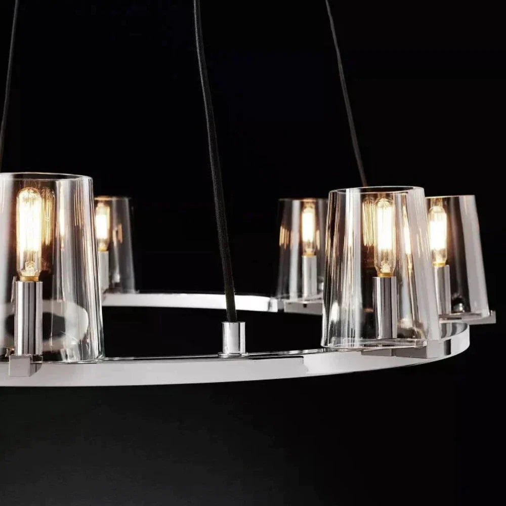 Cielle Round Chandelier Glass 48¡±,Modern Island Chandelier