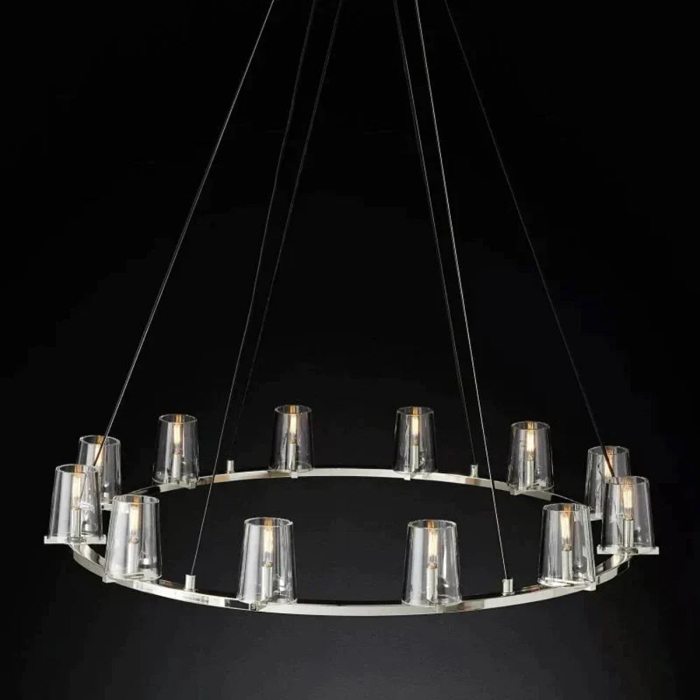 Cielle Round Chandelier Glass 48¡±,Modern Island Chandelier