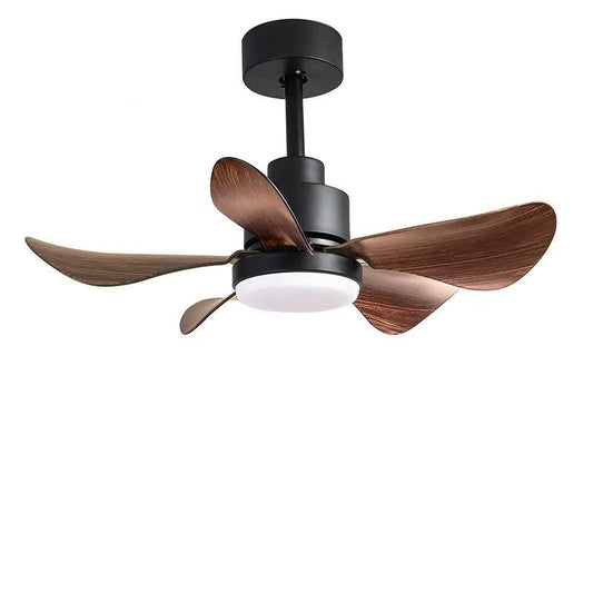 Vintage Indoor Chandelier Ceiling Fan with LED Light, Dimmable and Color Adjustable