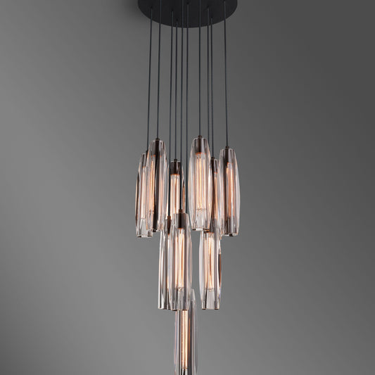 Chartier 10 Light Circular Chandelier