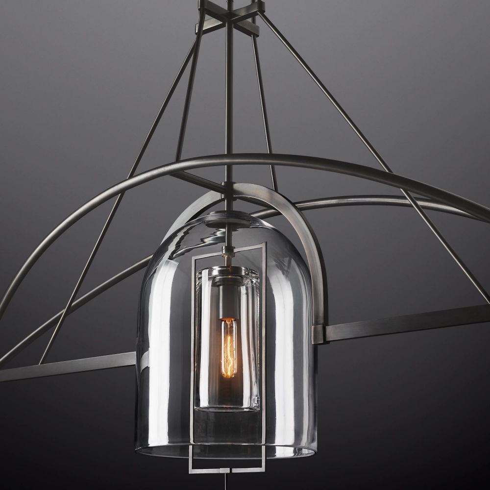 Fulcrum Linear Chandelier 61" 3 Lights