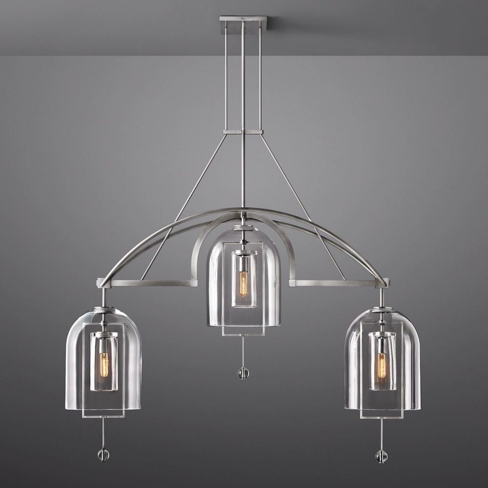 Fulcrum Linear Chandelier 61" 3 Lights