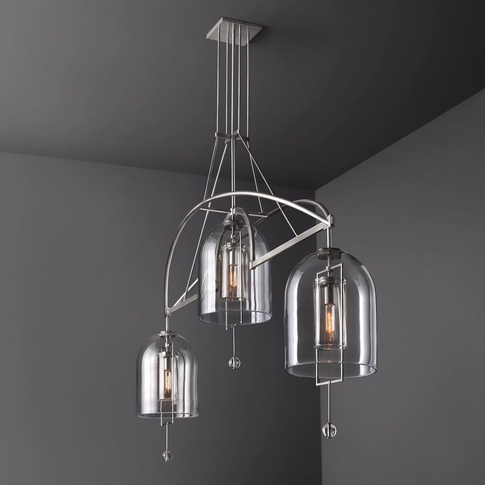 Fulcrum Linear Chandelier 61" 3 Lights