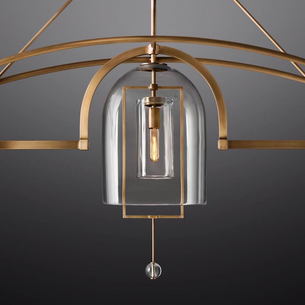 Fulcrum Linear Chandelier 61" 3 Lights