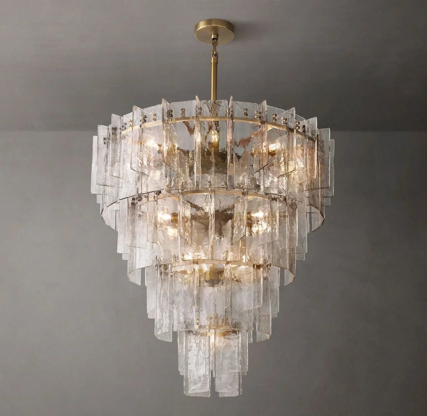 Lattice Tired Chandelier 47", Villa Long Chandelier