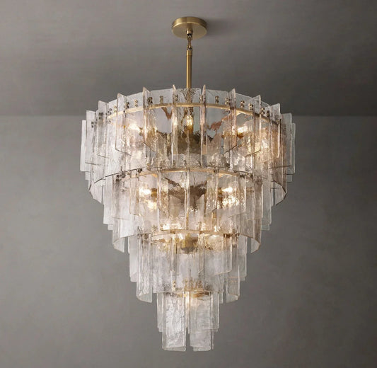 Lattice Tired Chandelier 47", Villa Long Chandelier