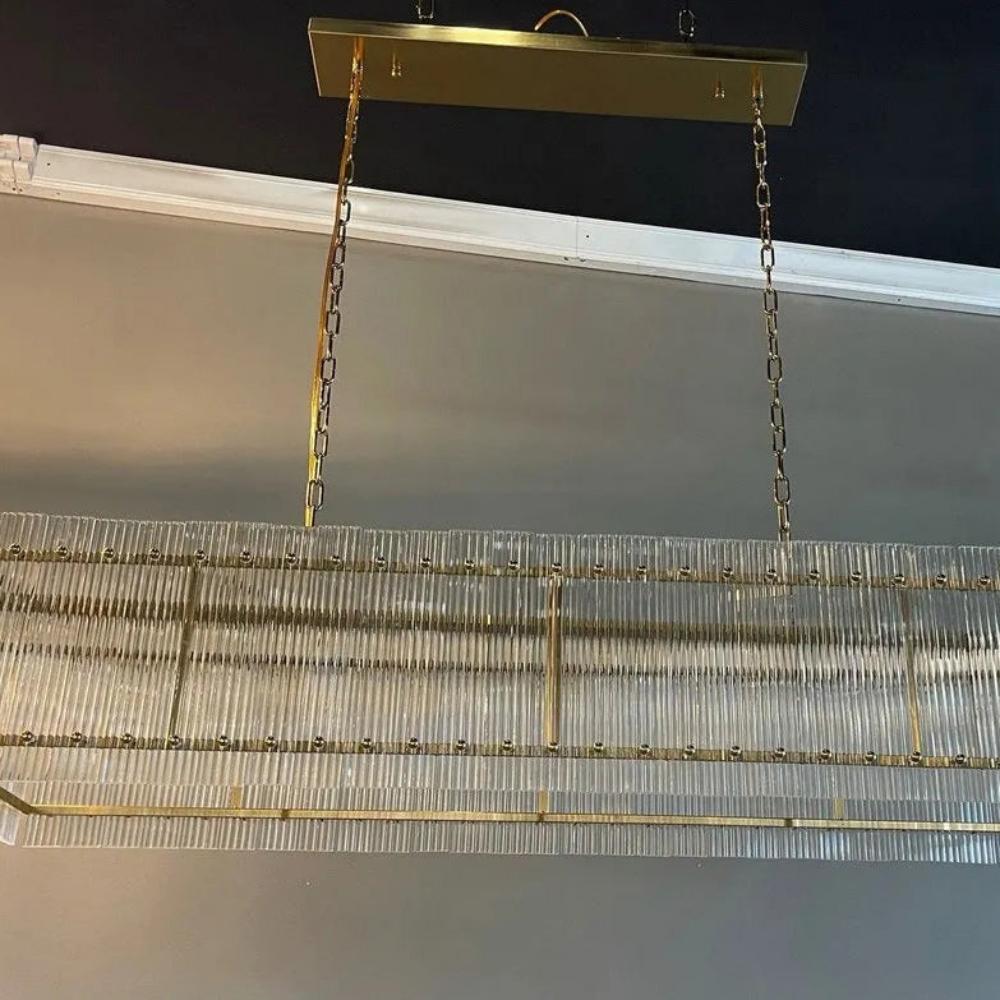 Modern  San Marco Linear Luxury Chandelier 54"