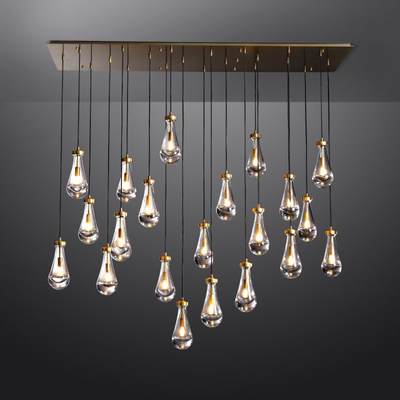 Raindrop Rectangle Chandelier