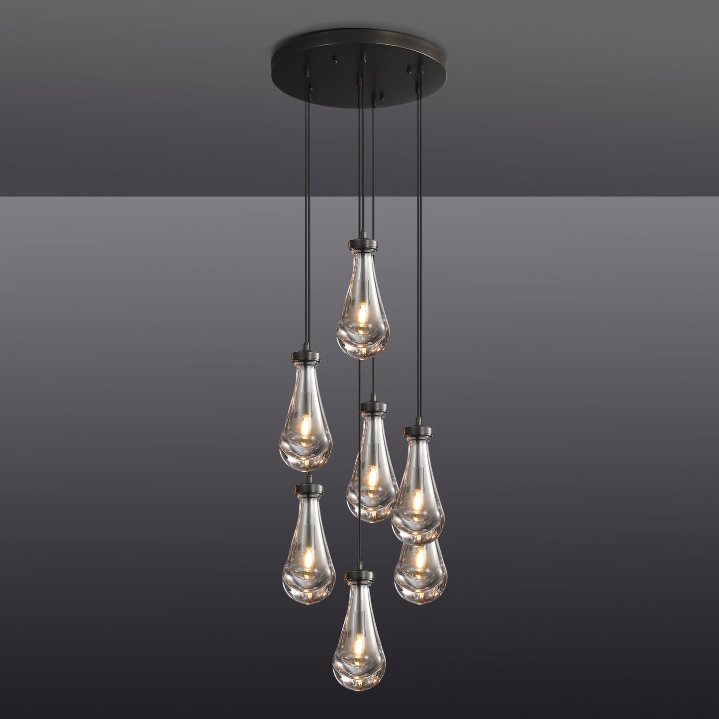 Raindrop Round Chandelier