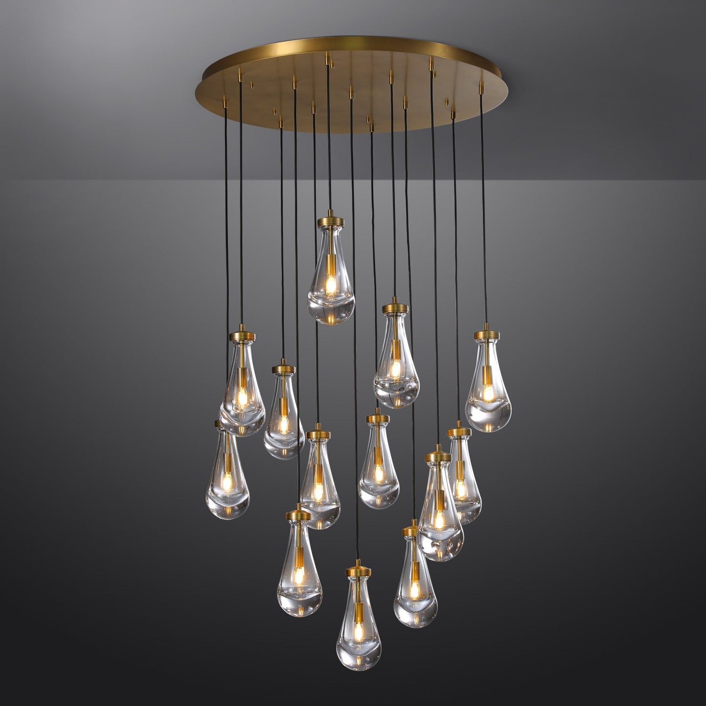 Raindrop Round Chandelier