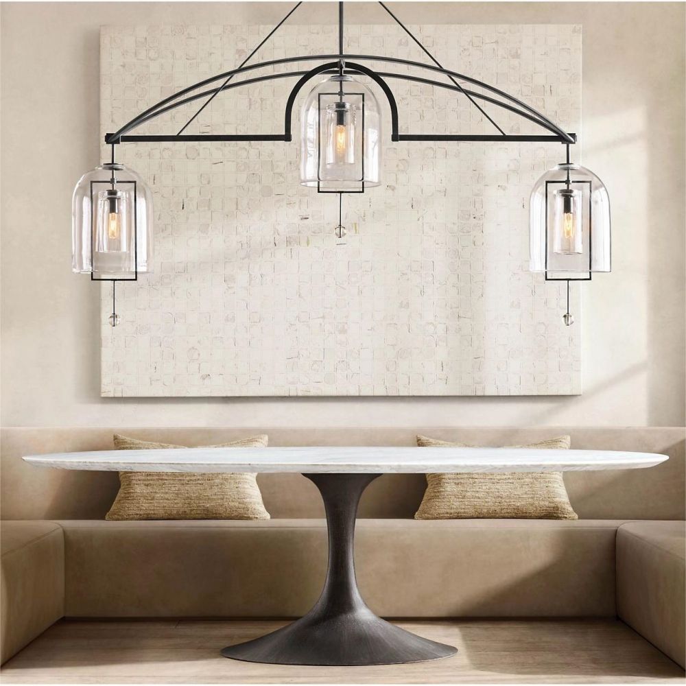 Fulcrum Linear Chandelier 61" 3 Lights