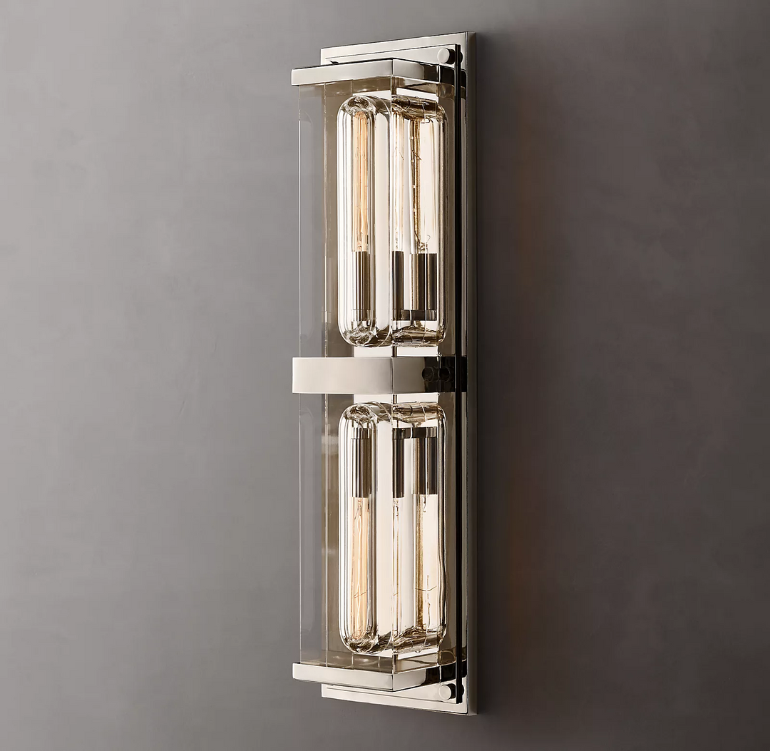 Savile Rectangular Linear Sconce, Bedroom Wall Sconces