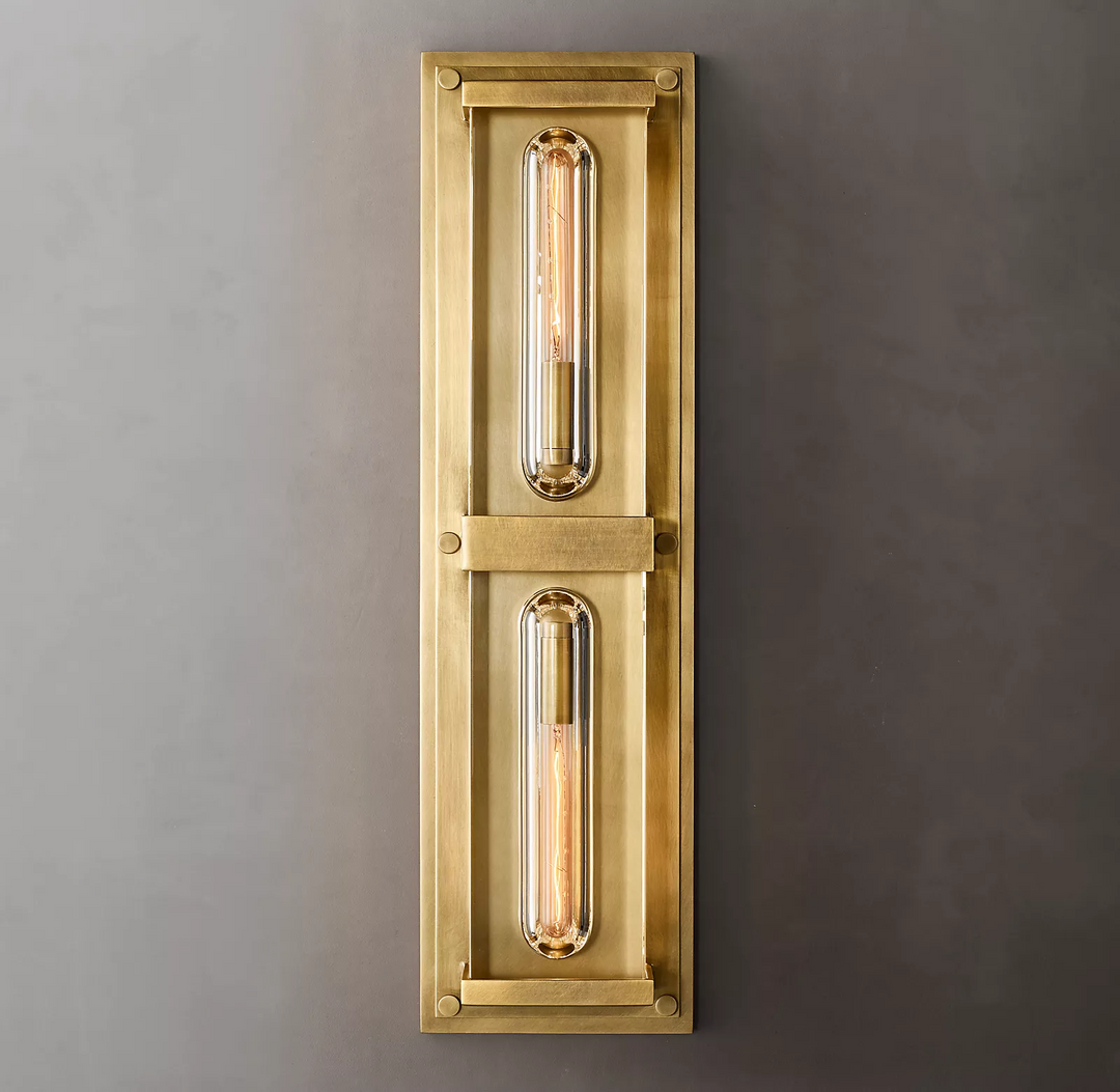 Savile Rectangular Linear Sconce, Bedroom Wall Sconces