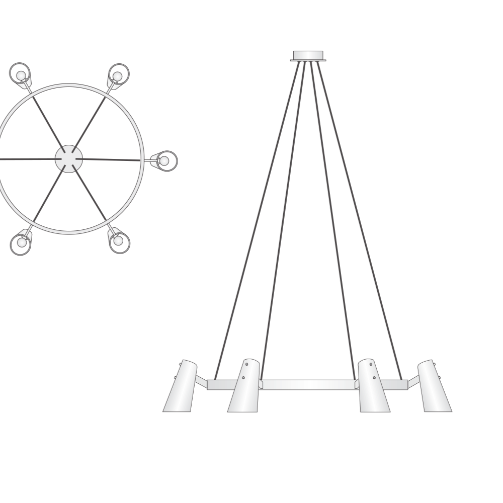 Valette Circular Chandelier 48"