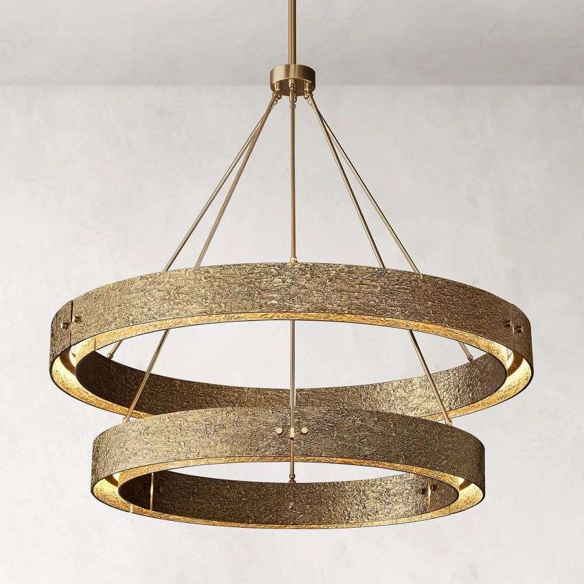 Vouvray Two-Tier Round Chandelier D 60"