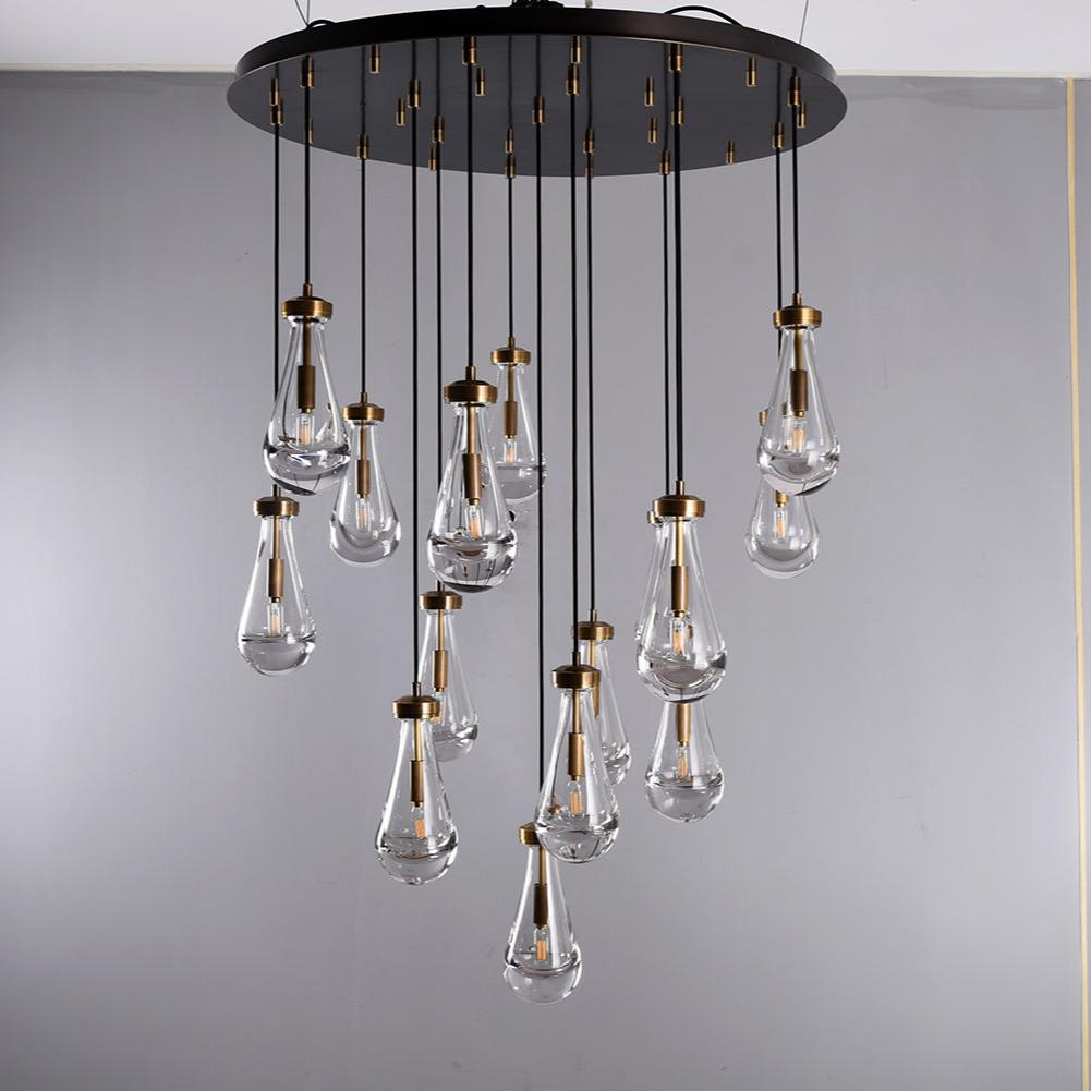 Rain Round Modern Chandelier Light