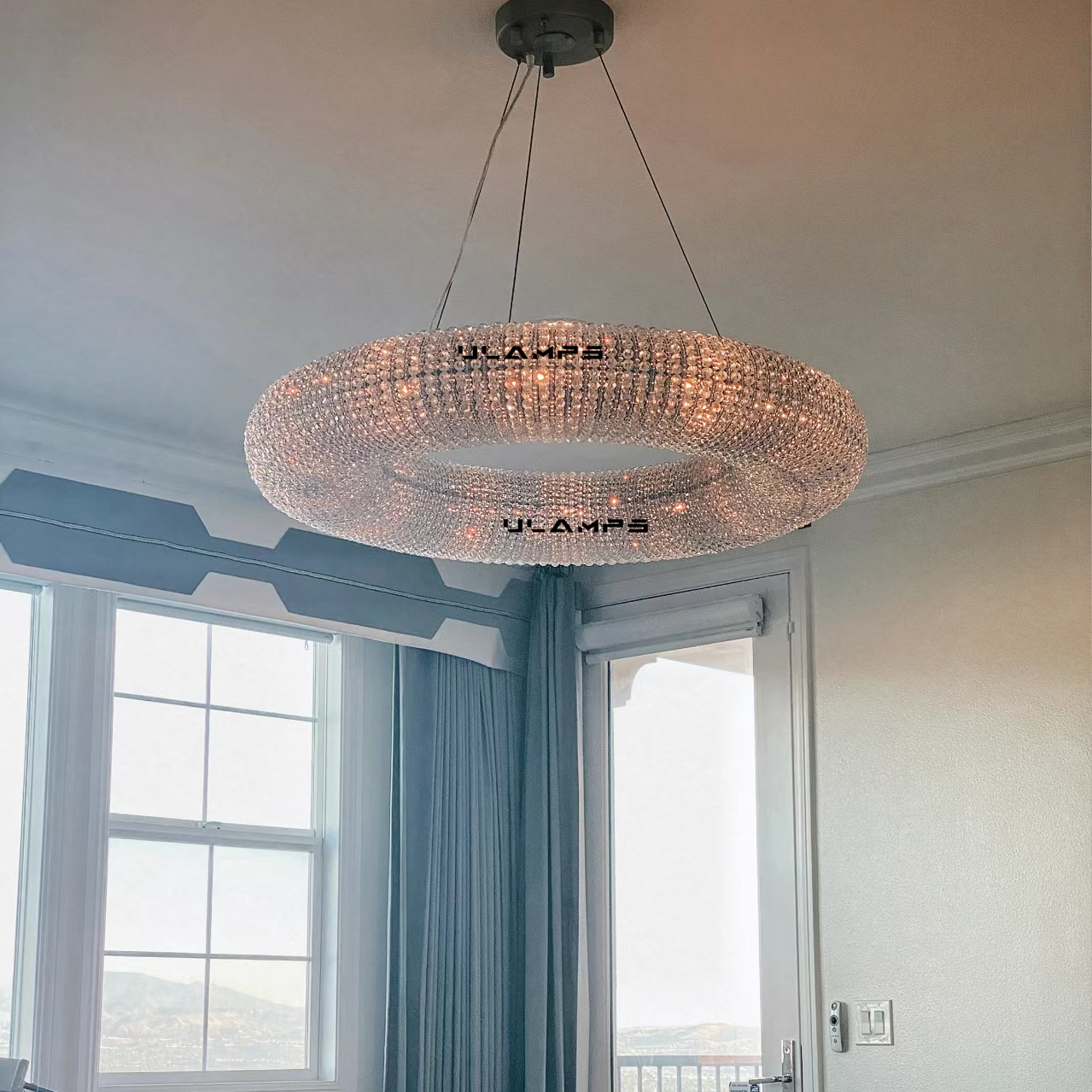 Round Halop Chandelier D31/D41/59"