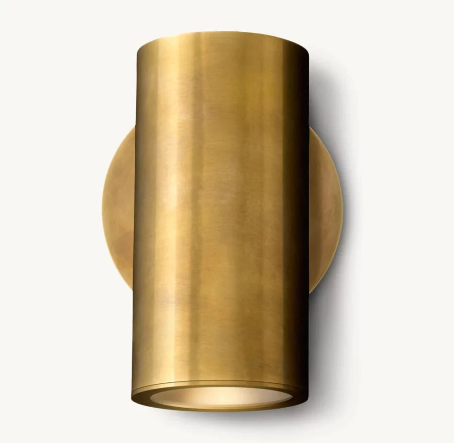 Champeaux Compact Brass Wall Sconce