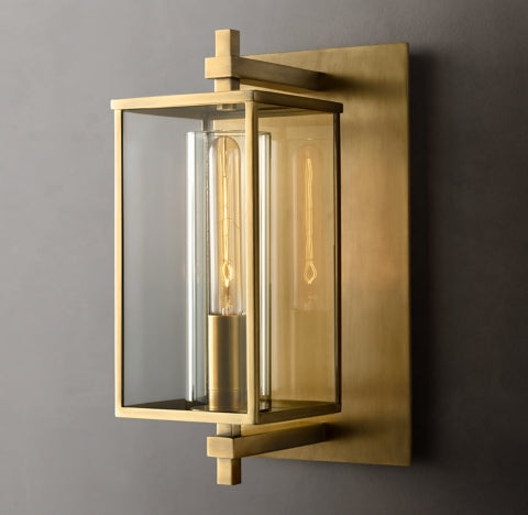 Devulde Square Outdoor Sconce 16"H