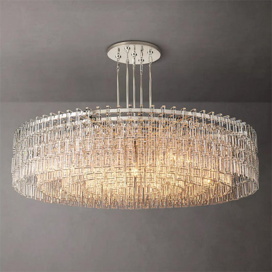 Marignan Crystal Modern Round Chandelier 60", Light For Living Room