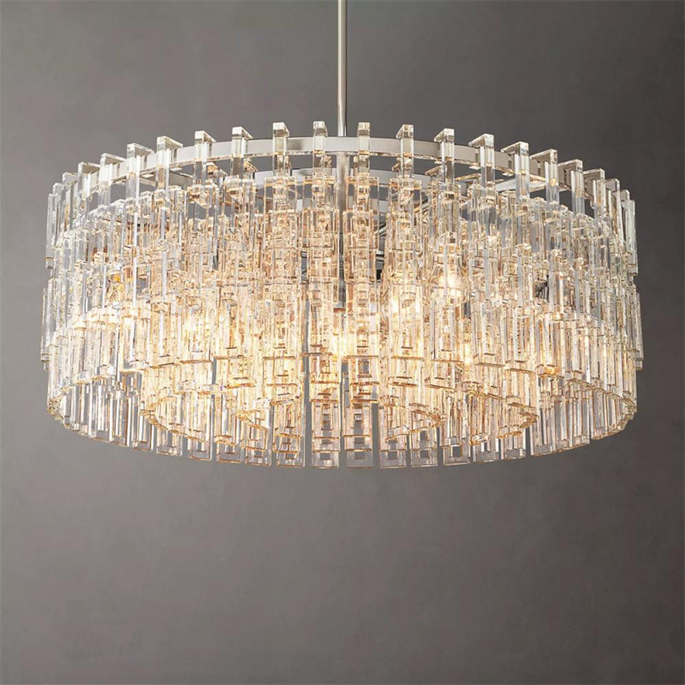 Marignan Round Glass Chandelier 36"