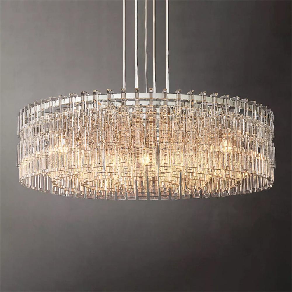 Marignan Crystal Round Chandelier 48" for Dining