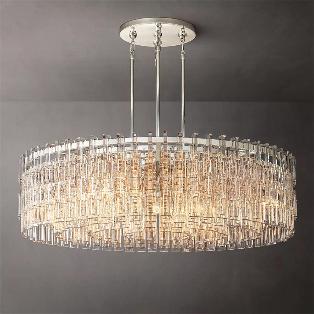 Marignan Crystal Round Chandelier 48" for Dining