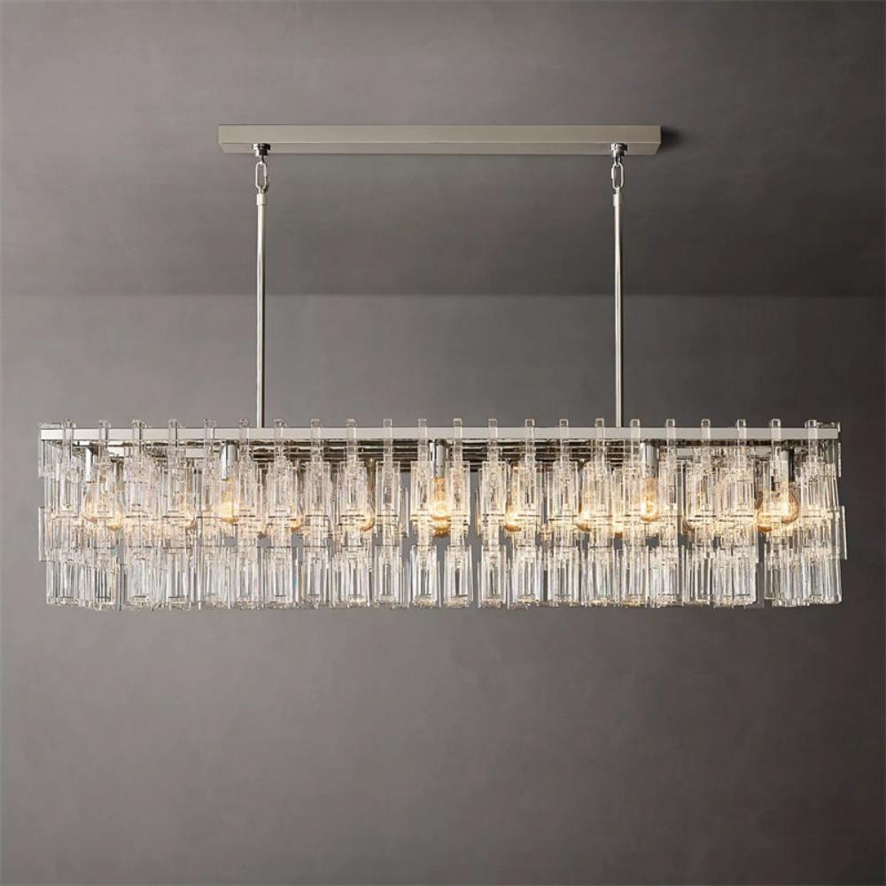 Marignan Crystal Modern Round Chandelier 60" Living Room Chandelier