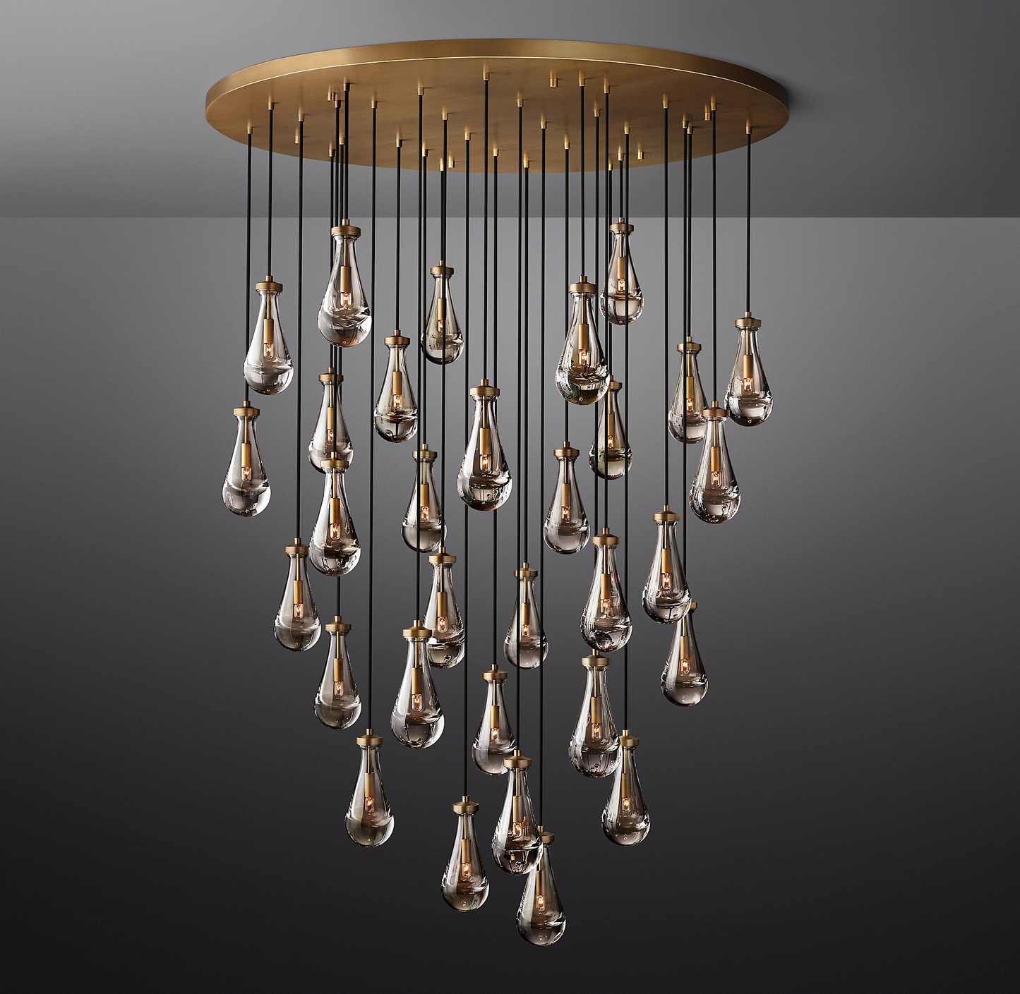 Rain Round Modern Chandelier Light