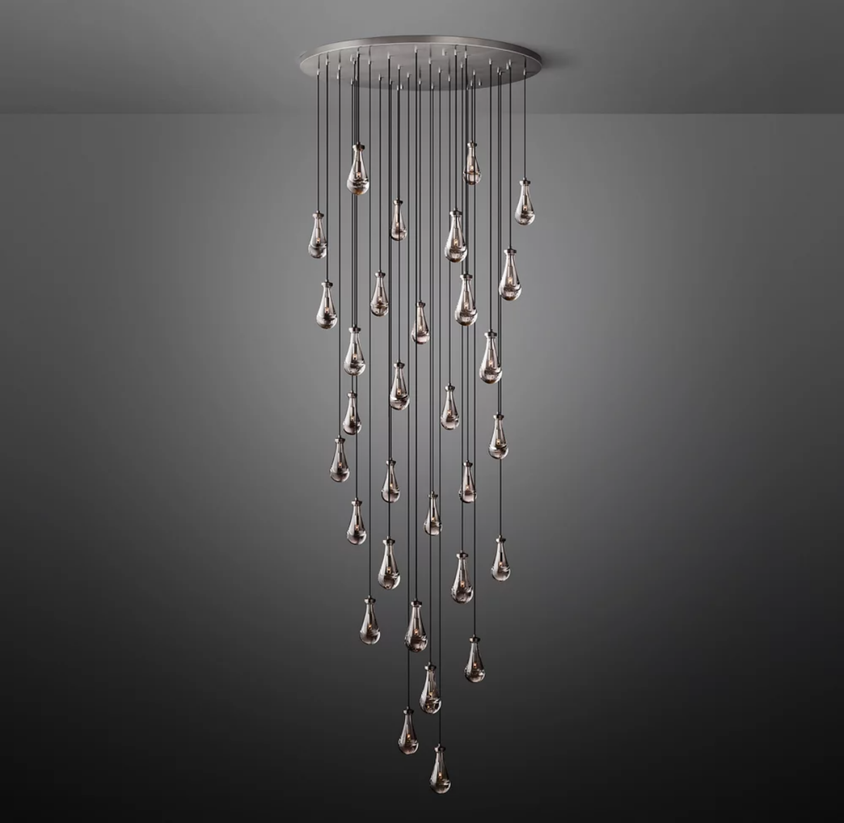 Rain Round Modern Chandelier Light