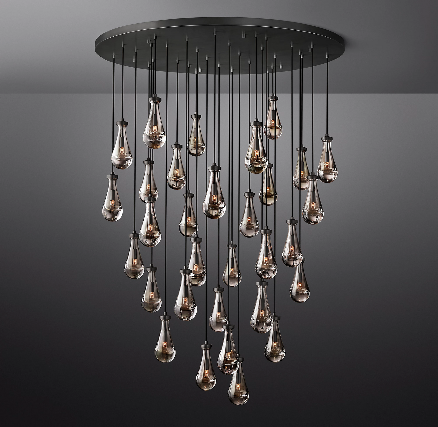 Rain Round Modern Chandelier Light