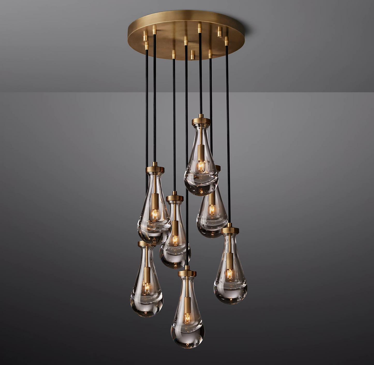 Rain Round Modern Chandelier Light