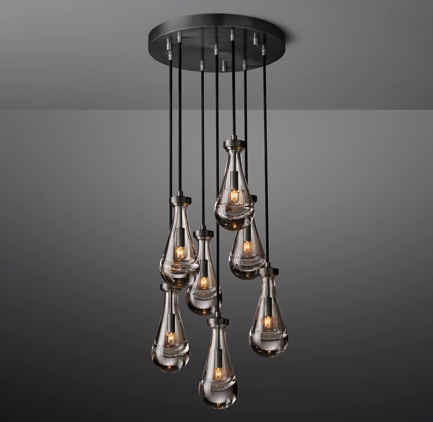 Rain Round Modern Chandelier Light