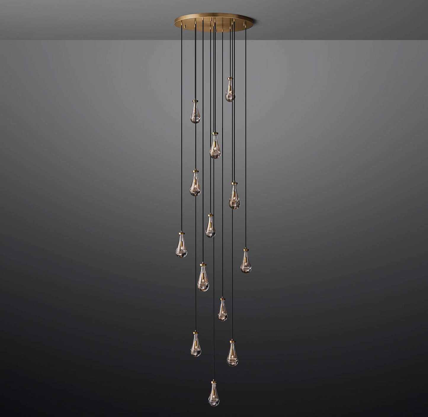 Rain Round Modern Chandelier Light