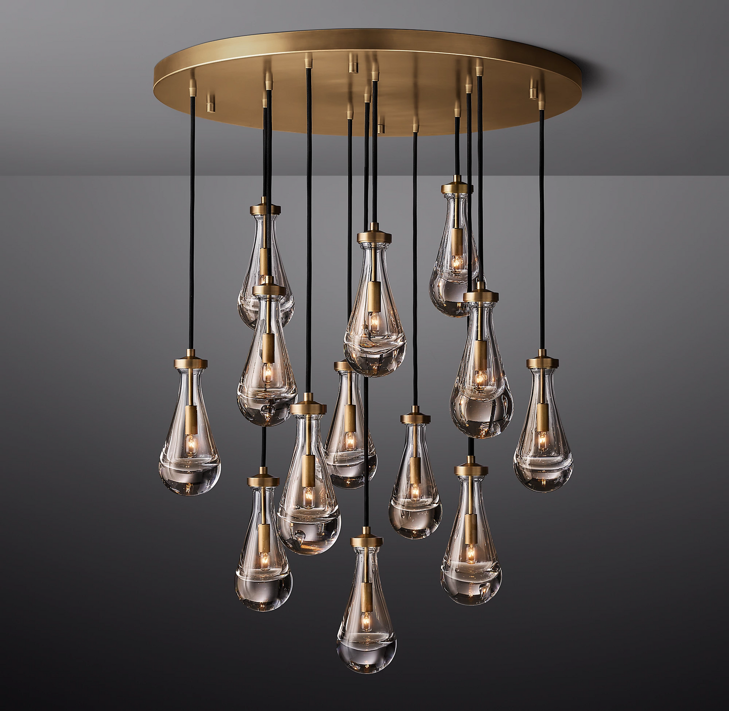 Rain Round Modern Chandelier Light