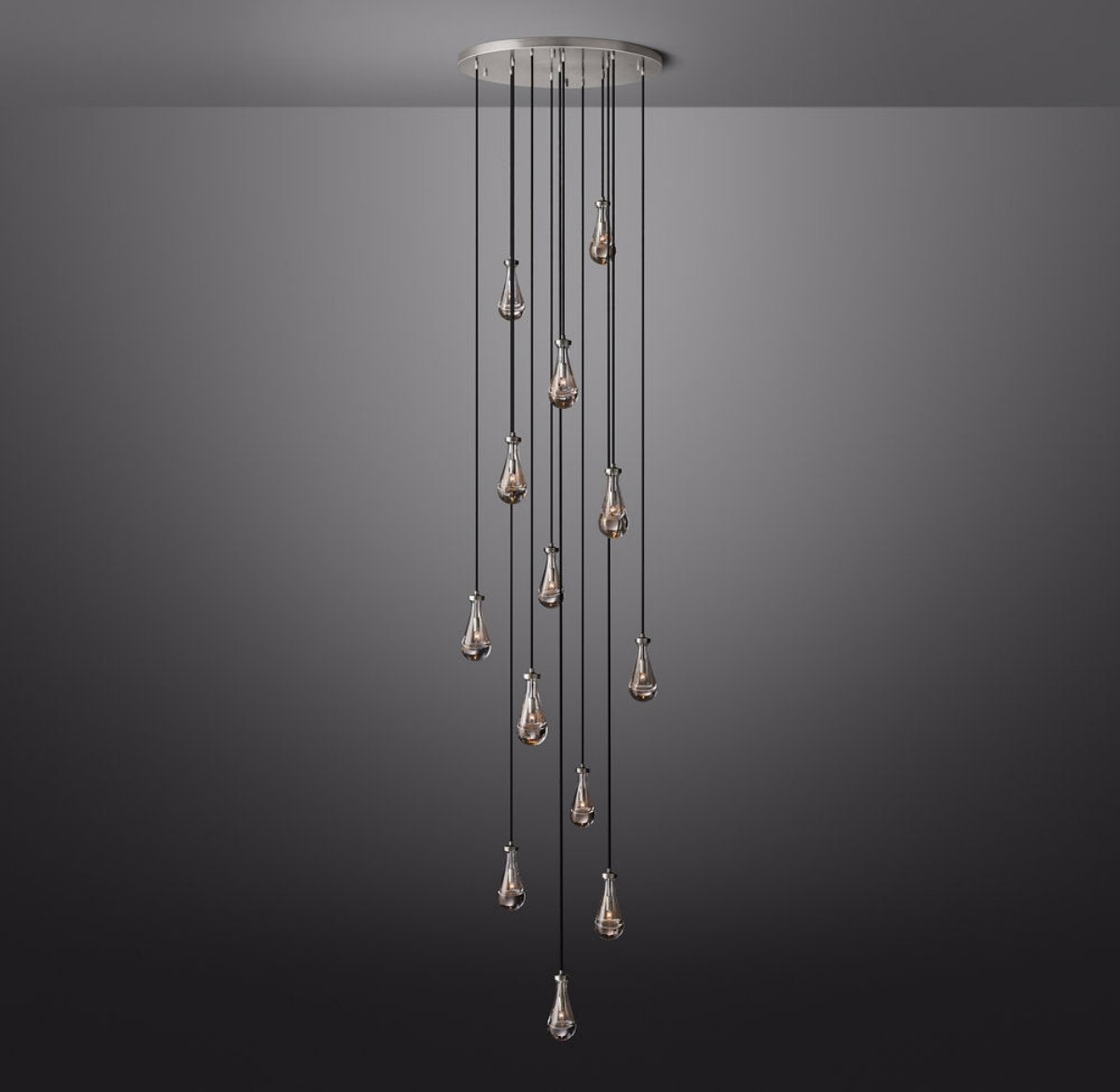 Rain Round Modern Chandelier Light