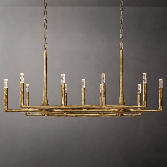 Thaddeus Linear Chandelier 54" , Living Room 11 Light