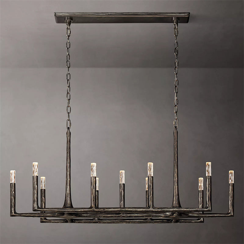 Thaddeus Linear Chandelier 54" , Living Room 11 Light