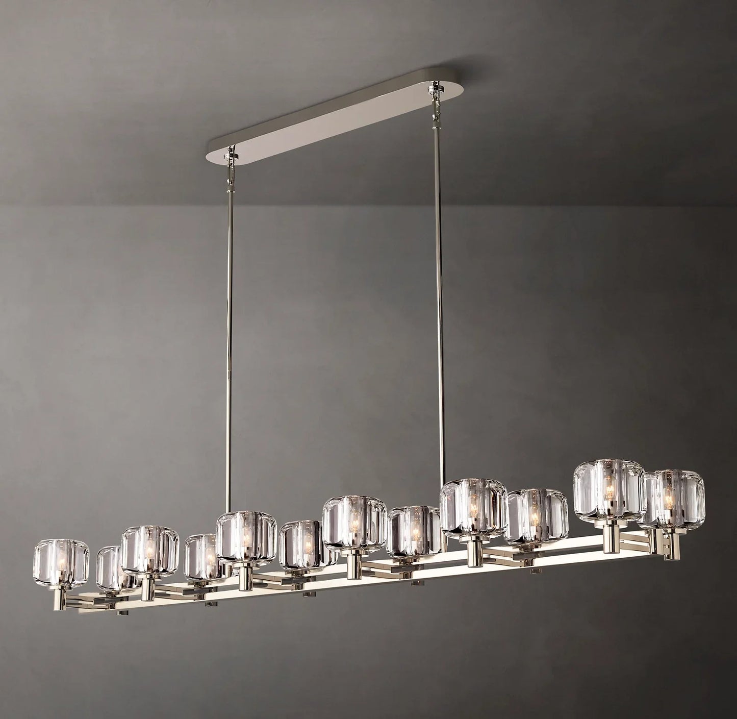 Demaret Double Linear Chandelier 72¡± for Living Room, Bedroom, Dining Table