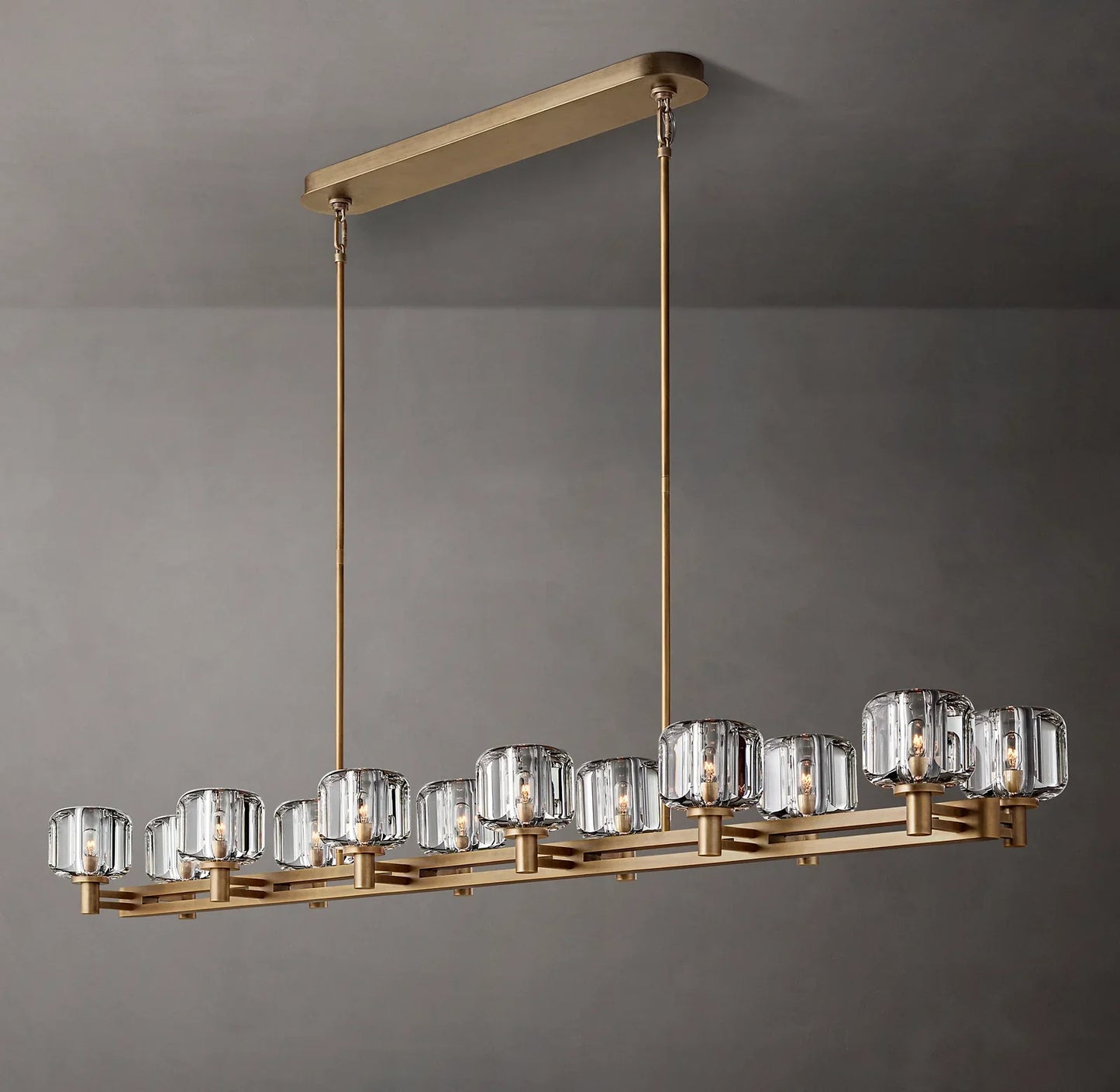 Demaret Double Linear Chandelier 72¡± for Living Room, Bedroom, Dining Table