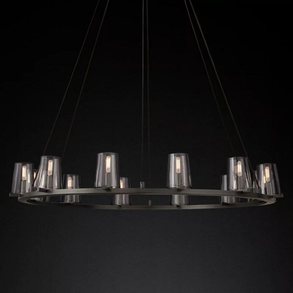 Cielle Round Chandelier Glass 48¡±,Modern Island Chandelier