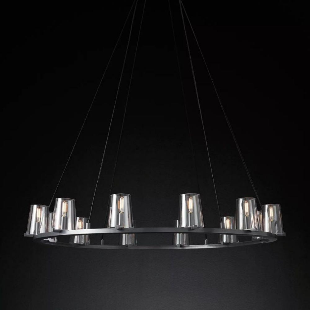 Cielle Round Chandelier Glass 48¡±,Modern Island Chandelier