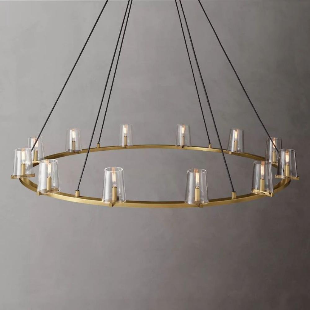 Cielle Round Chandelier Glass 60inches for Living Room